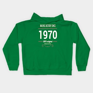 Father (2) Making History  since 1970 Kids Hoodie